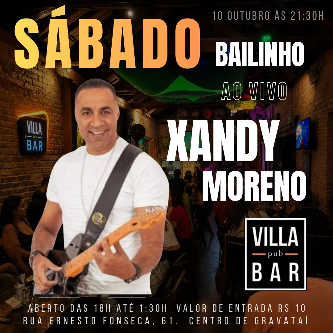 Flyer de Xandy Moreno