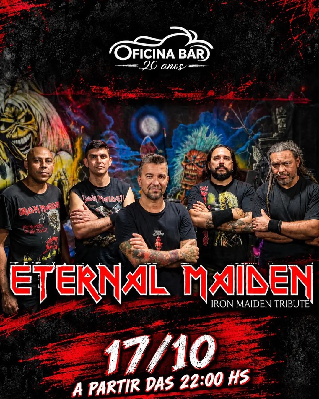 Flyer de Eternalmaiden.oficial e ETERNAL MAIDEN