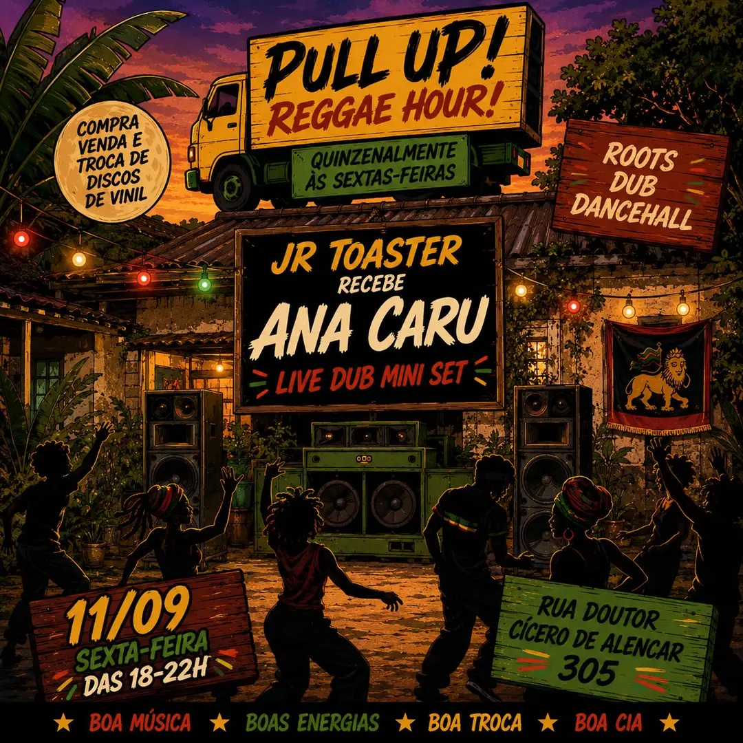 Flyer de Anacaru, Jr Toaster e Kush Abakush