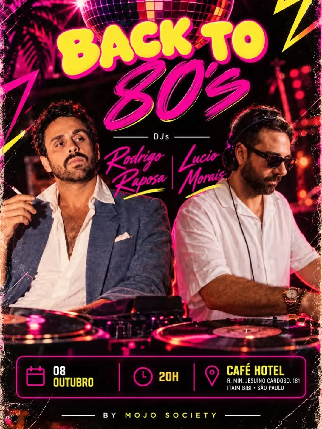 Flyer de Lucio Morais e Rodrigo Raposa