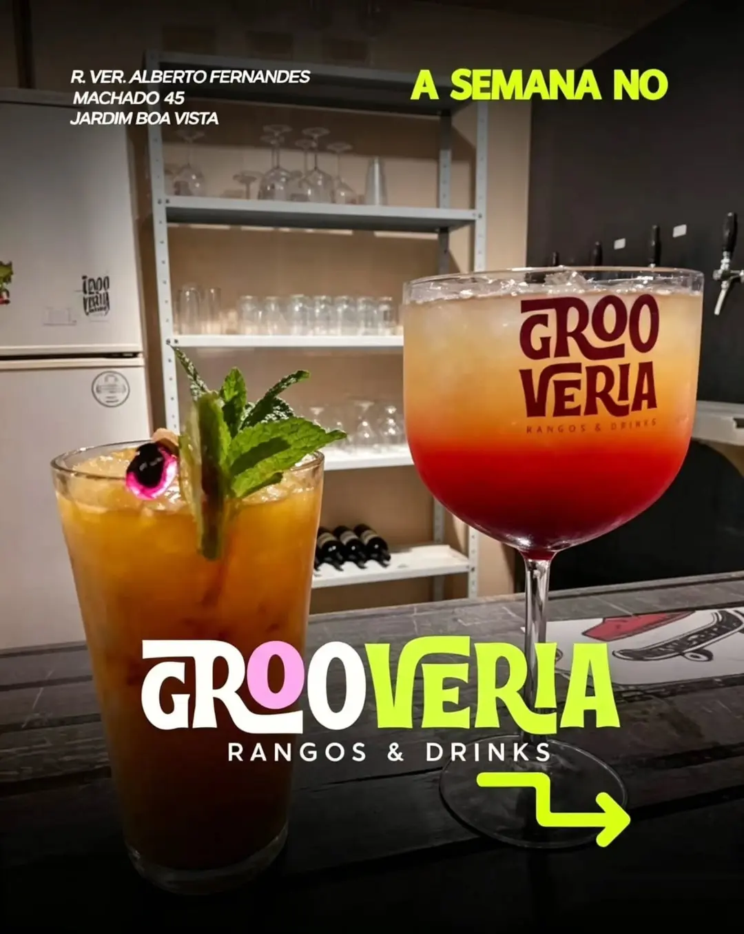 Flyer de Mavie e Rodrigo Randis