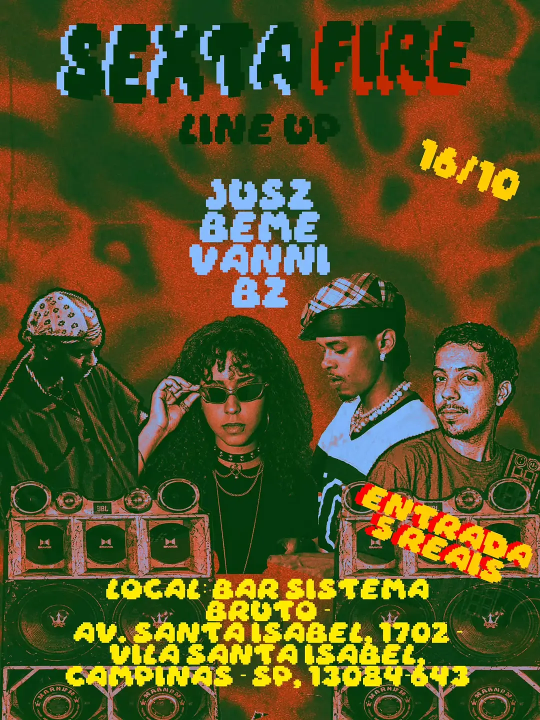 Flyer de Giovanni, Bruno Eme, Manobz e ju.szzzz