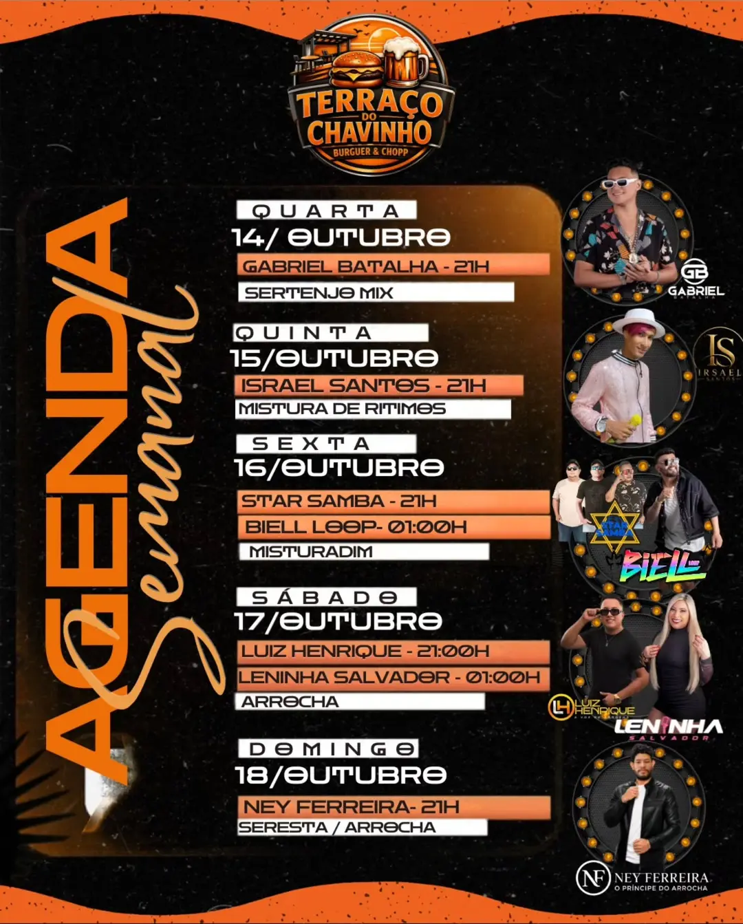 Flyer de Israel Santos