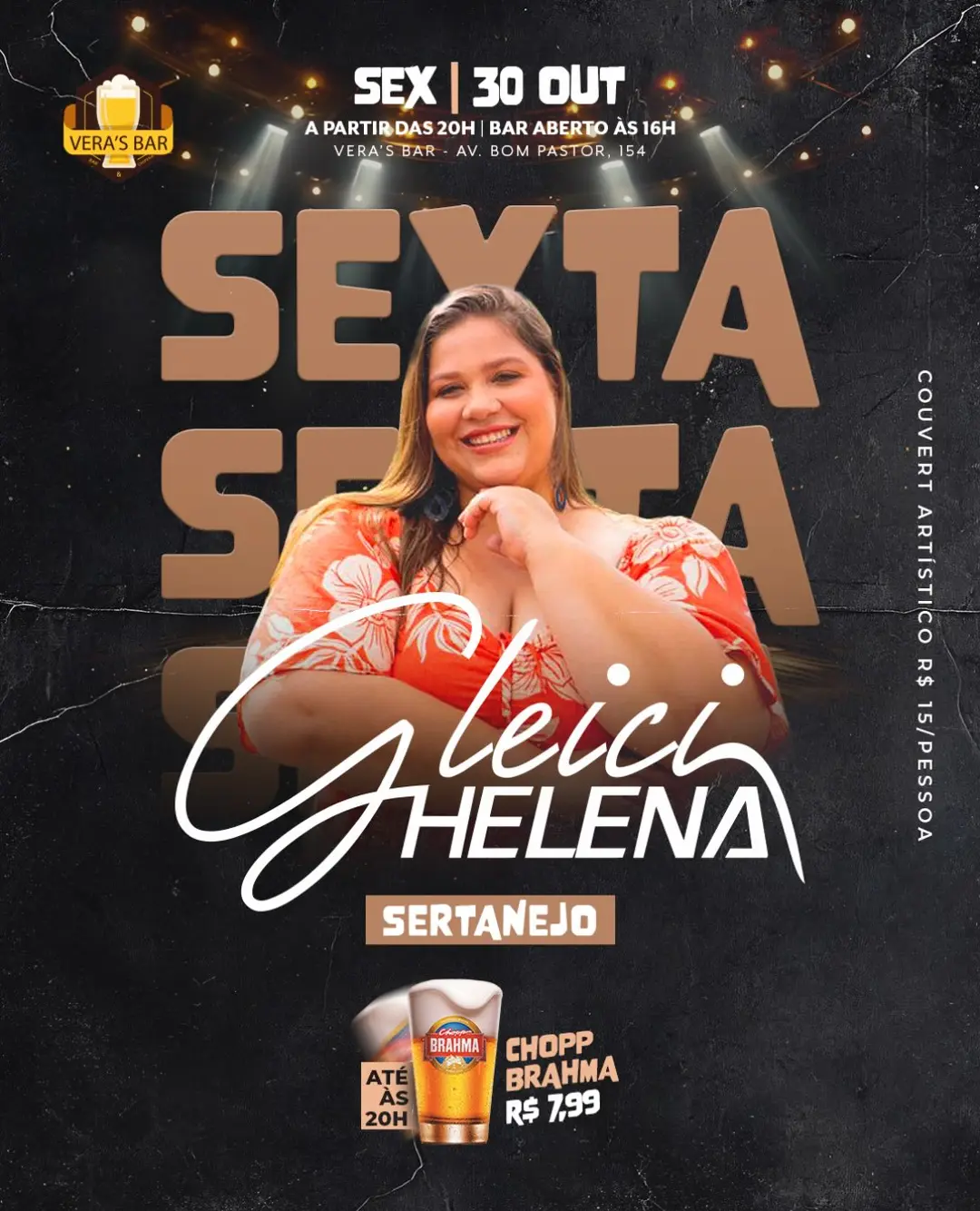 Flyer de Gleici Helena