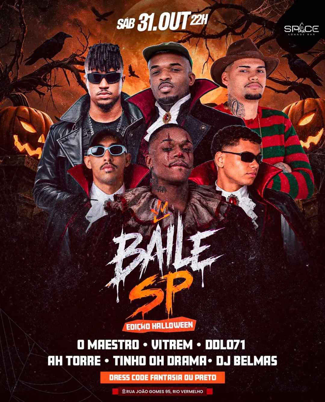 Flyer de Vitrem, Danilo Dias, Chegou Tinho e mais 3 artistas