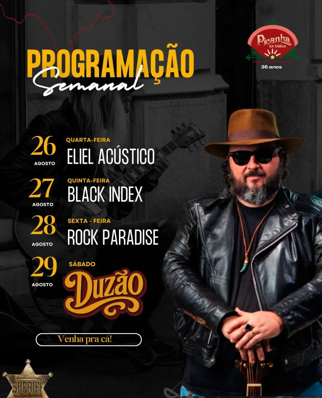 Flyer de Rodrigo e Daniel