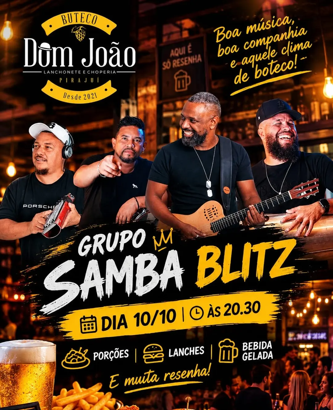Flyer de Samba Blitz