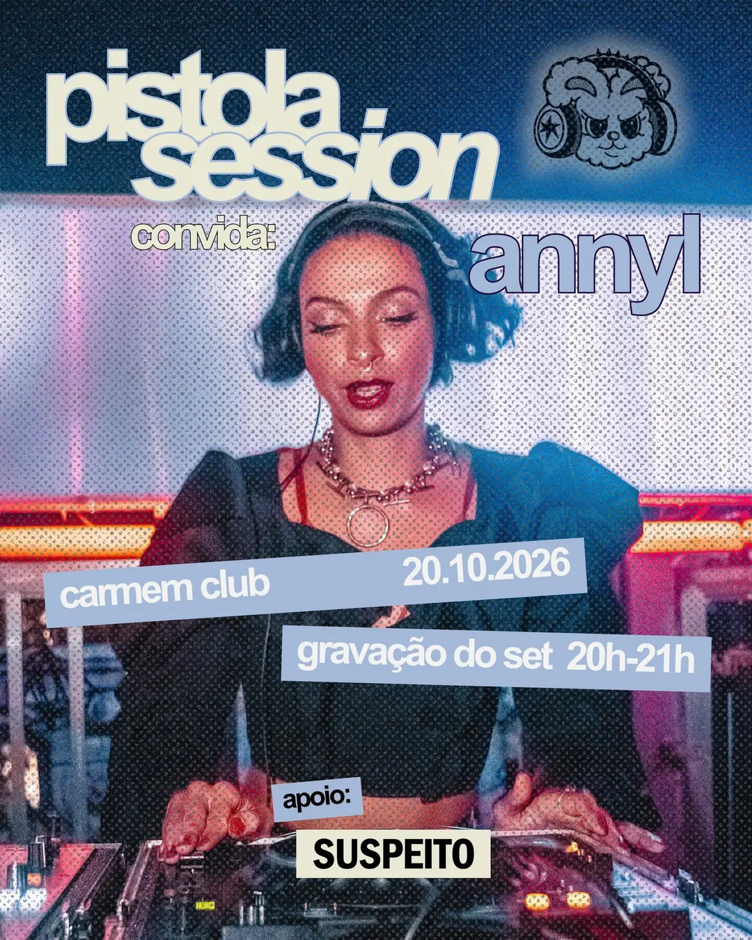 Flyer de Pistola e serotolynna