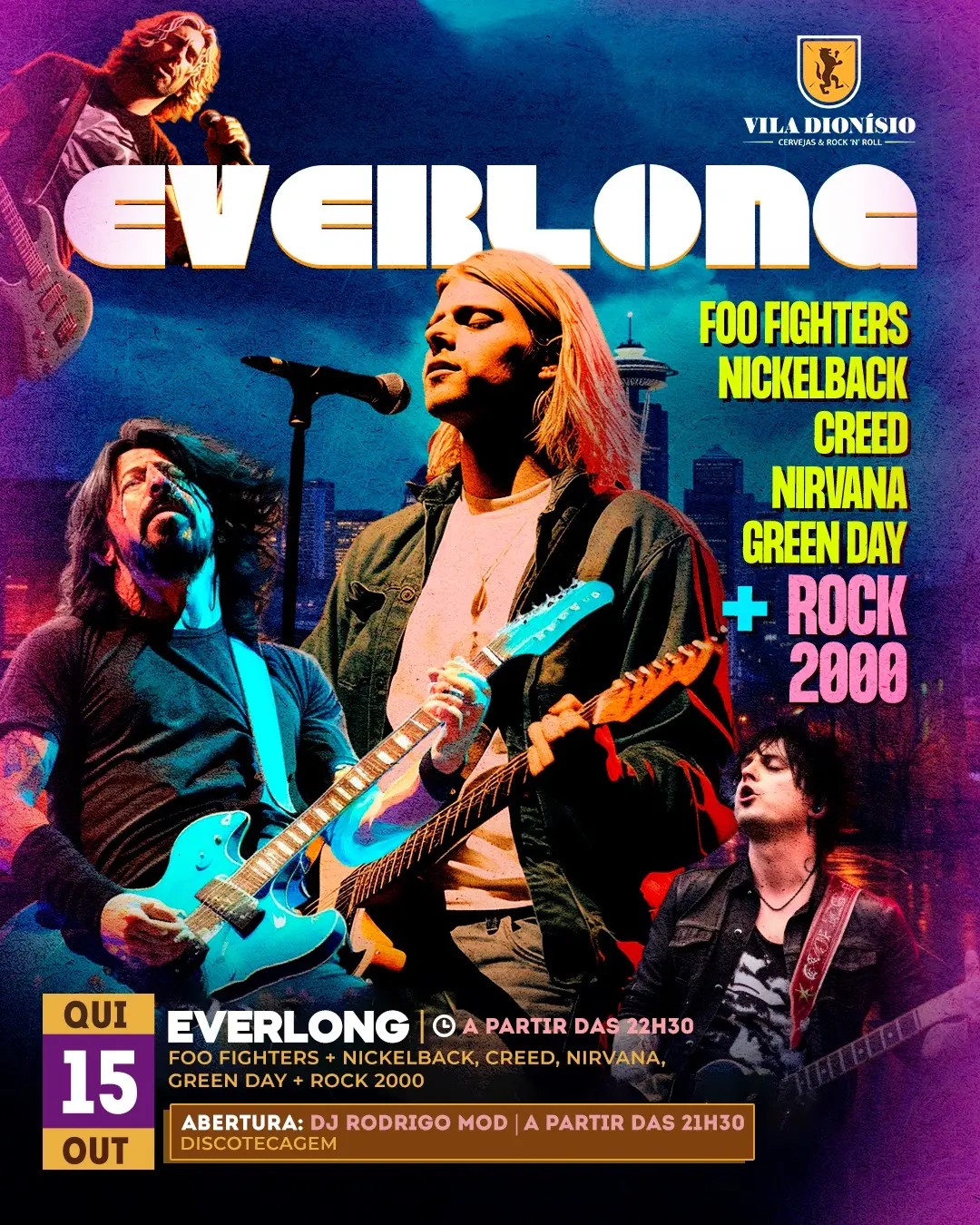 Flyer de DJ Rodrigo Mod e EVERLONG