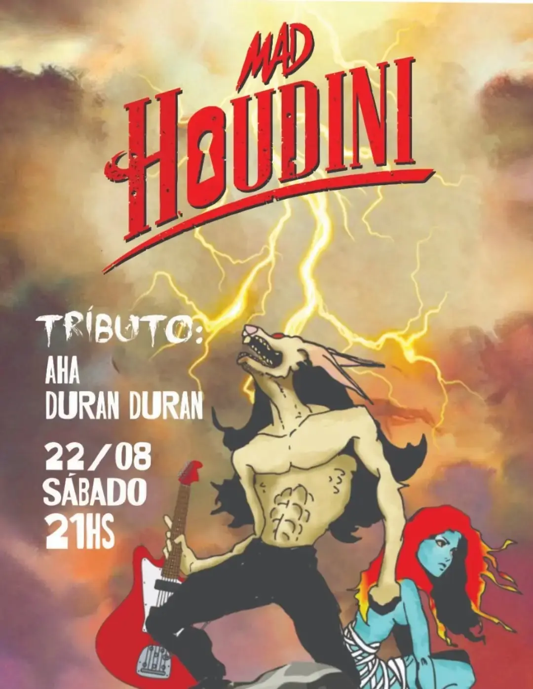 Flyer de Mad Houdini e odoutorpacheco