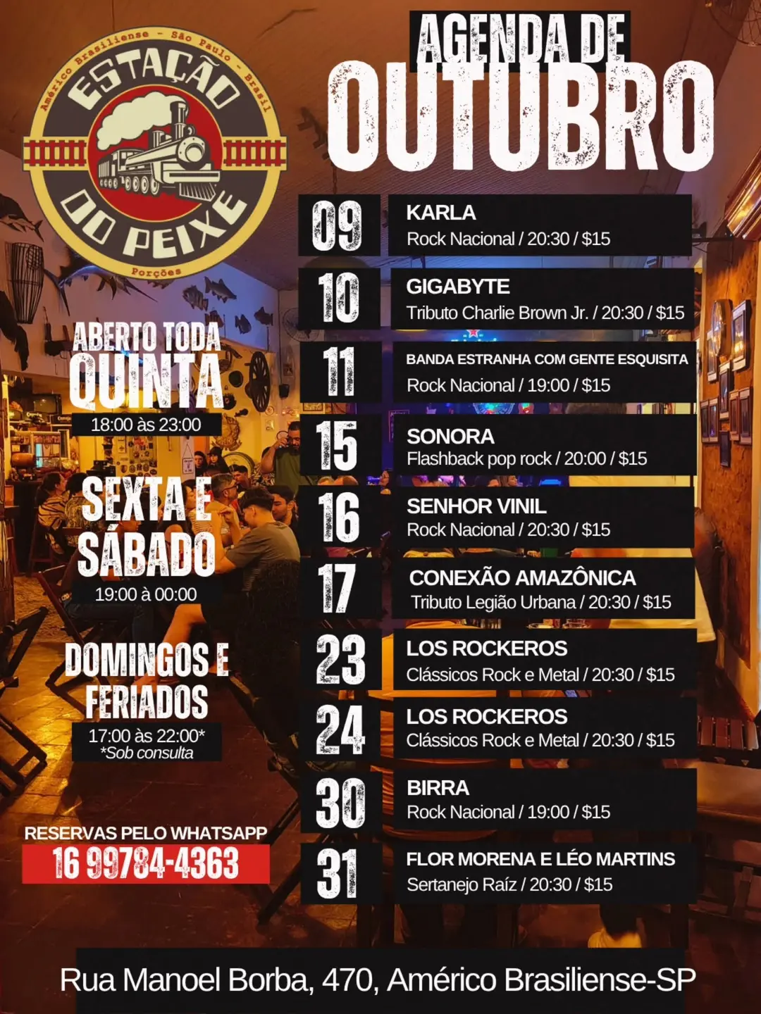 Flyer de Banda Estranha com Gente Esquisita
