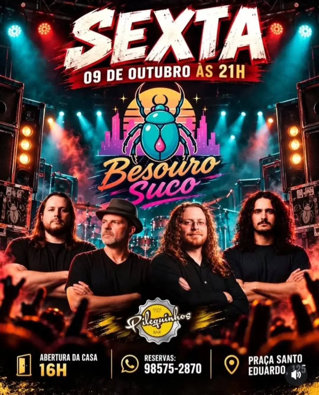 Flyer de Banda Besouro Suco
