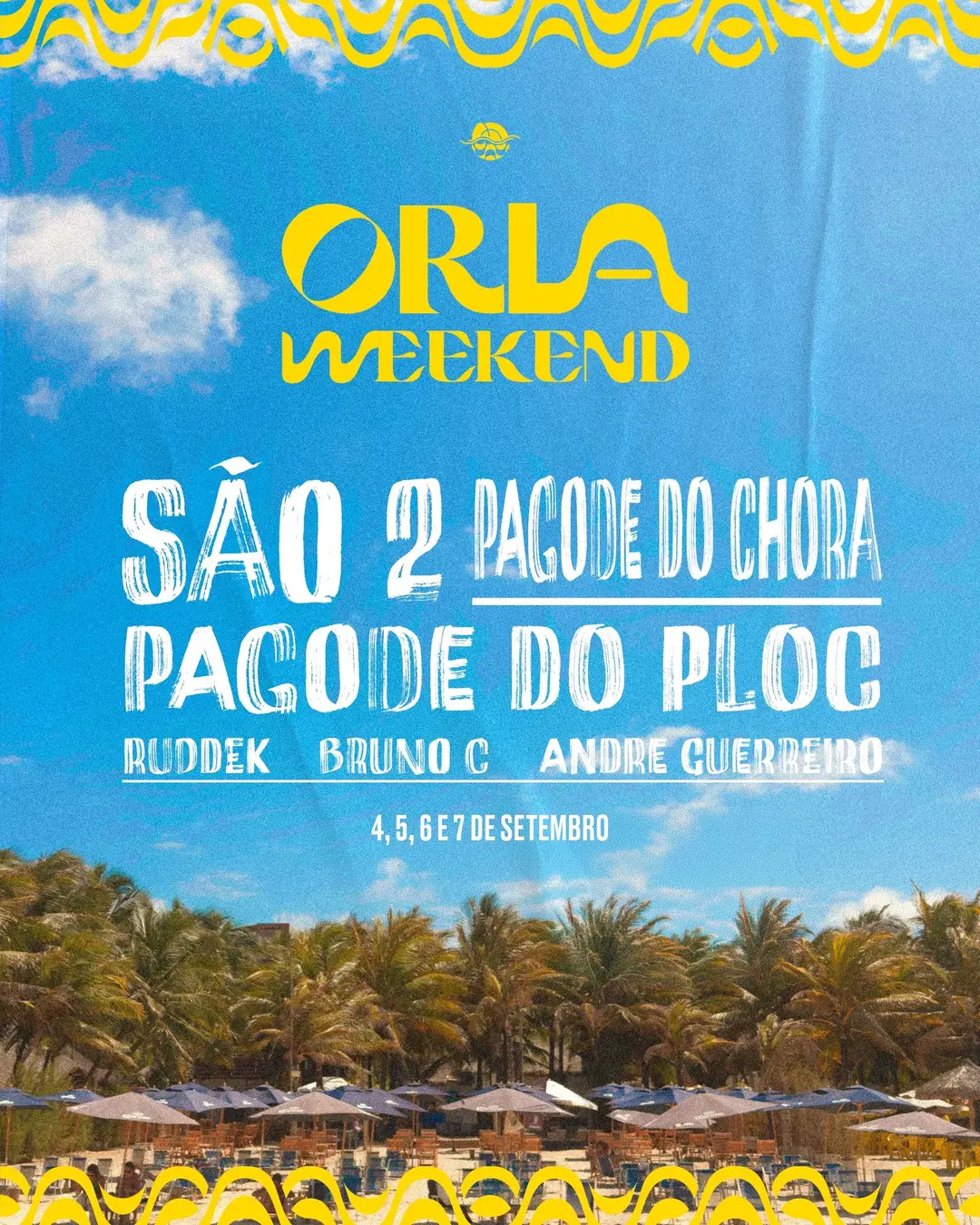 Flyer de Pagode do Chora e André Guerreiro