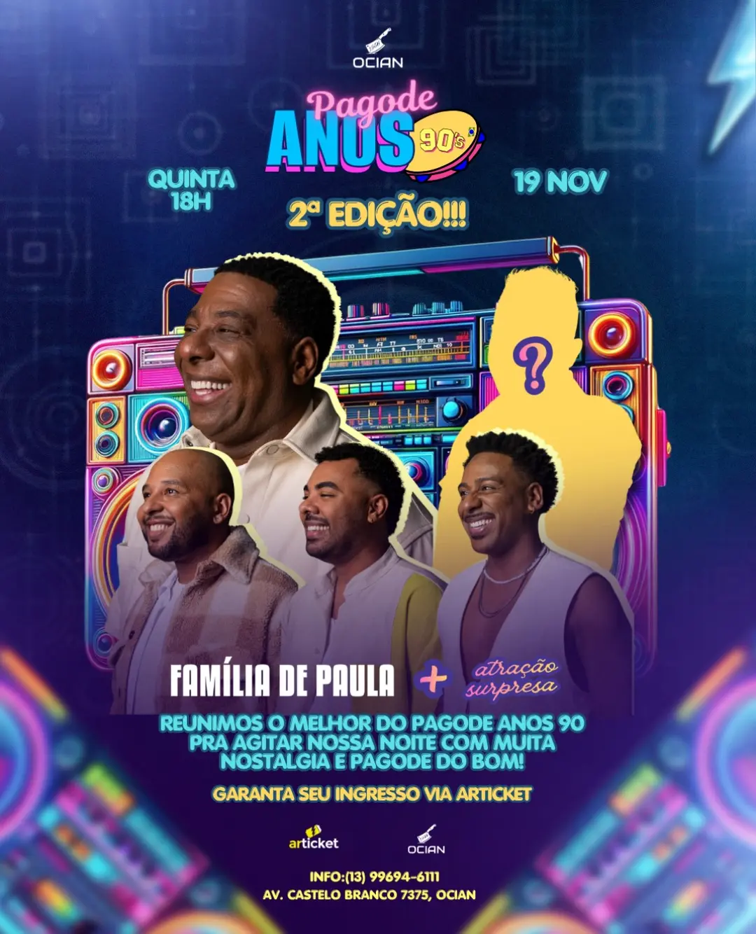 Flyer de Família de Paula