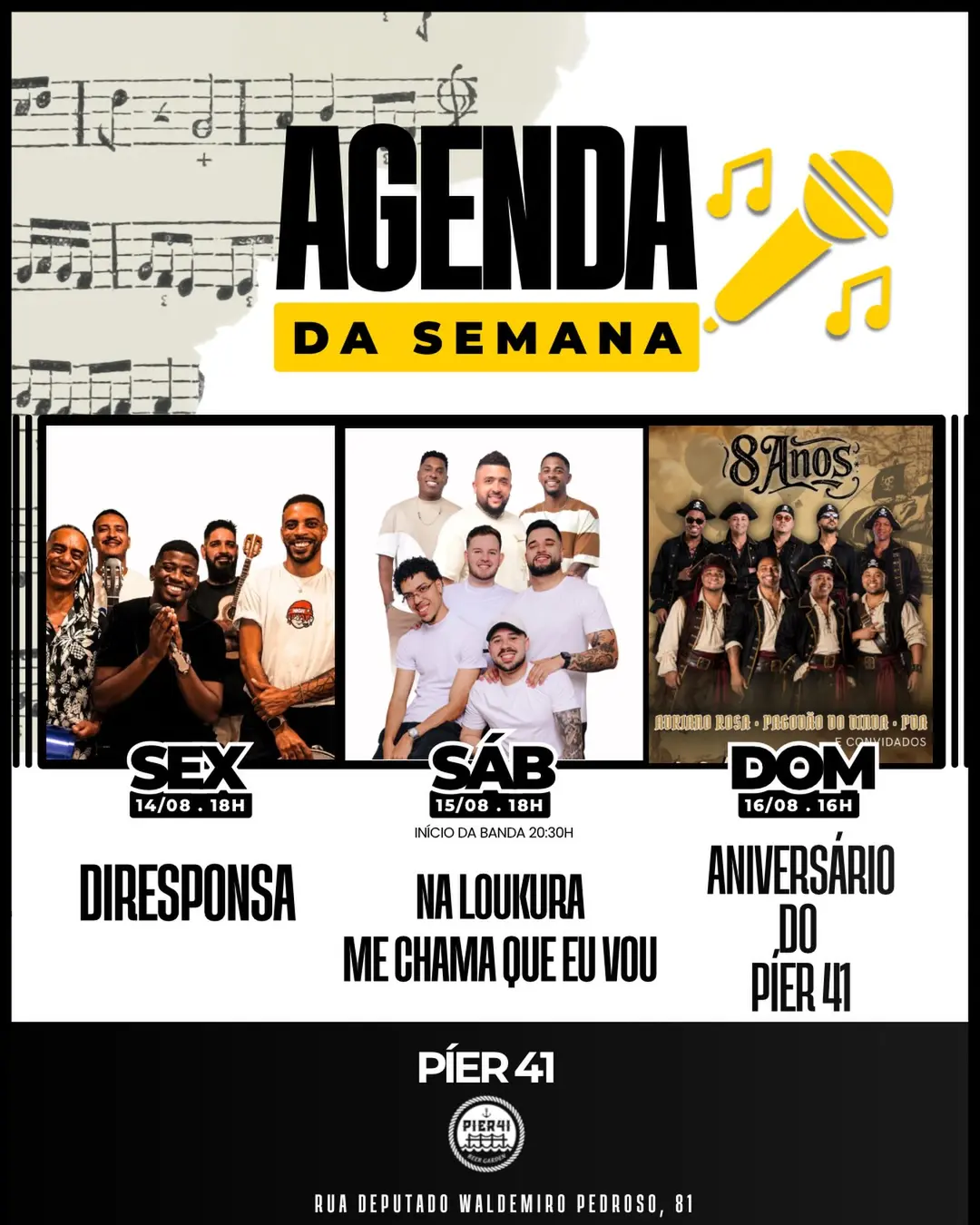 Flyer de Na Loukura e Grupo Me Chama Que Eu Vou