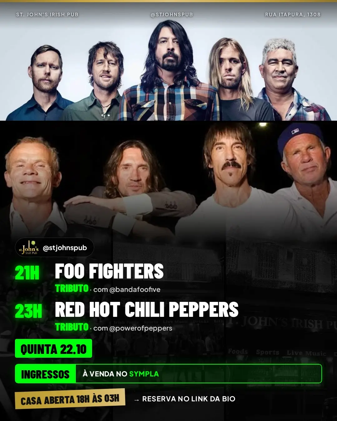 Flyer de Foo Five e Power of Peppers