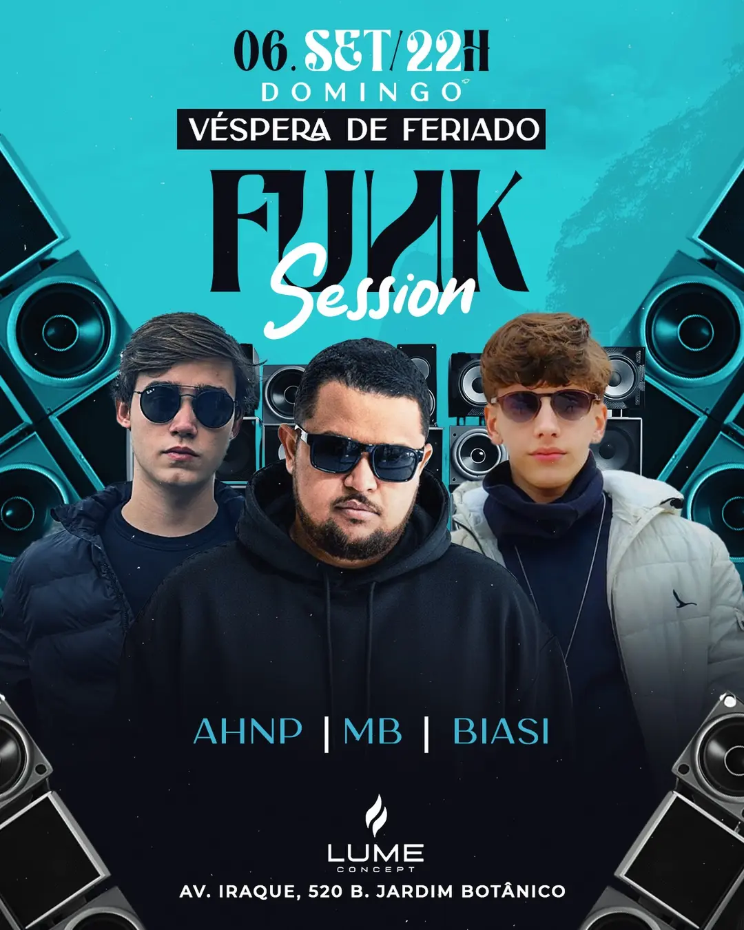 Flyer de AHNP, MB e Biasi