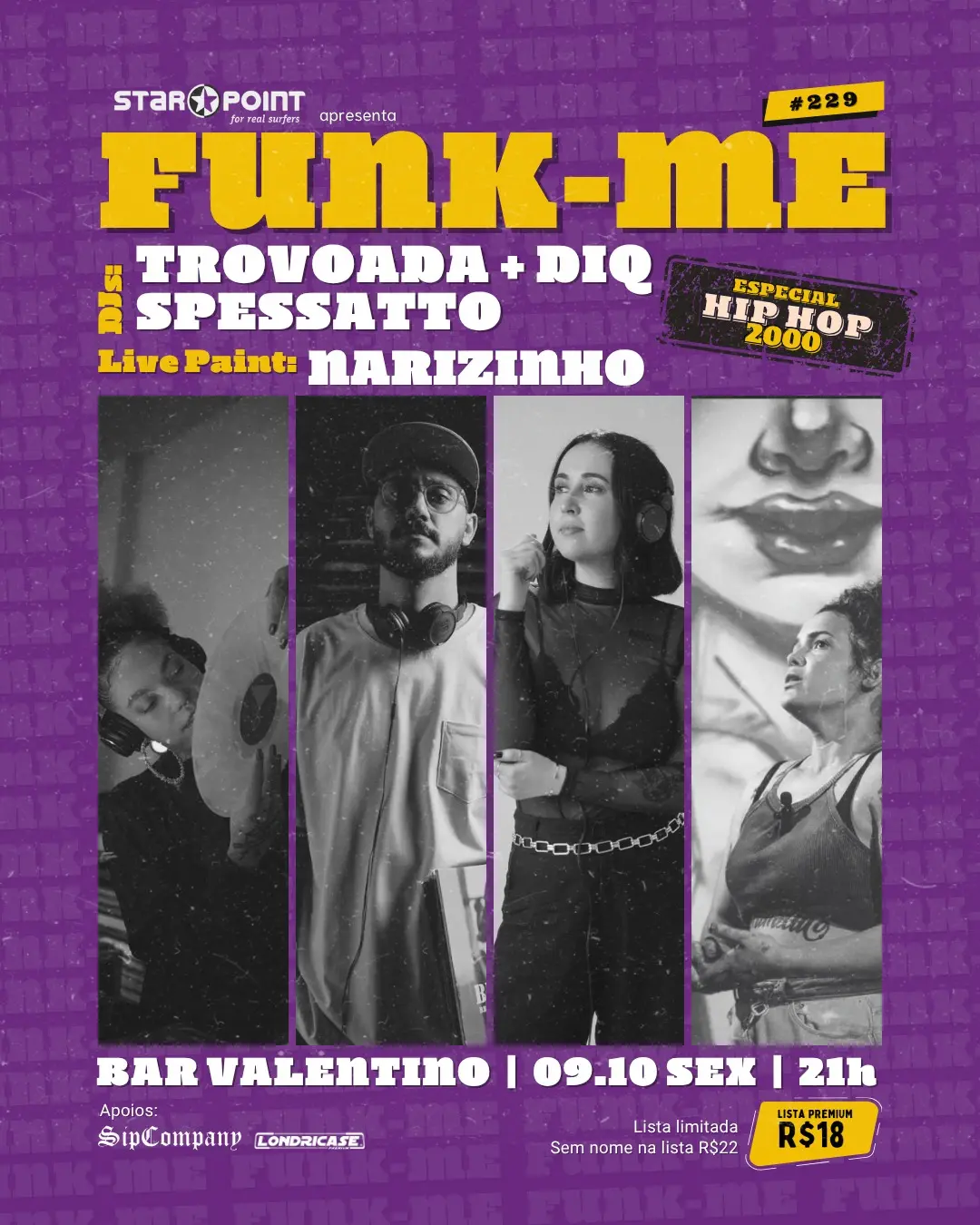 Flyer de DJs Trovoada, DJs DIQ e DJs SPESSATTO