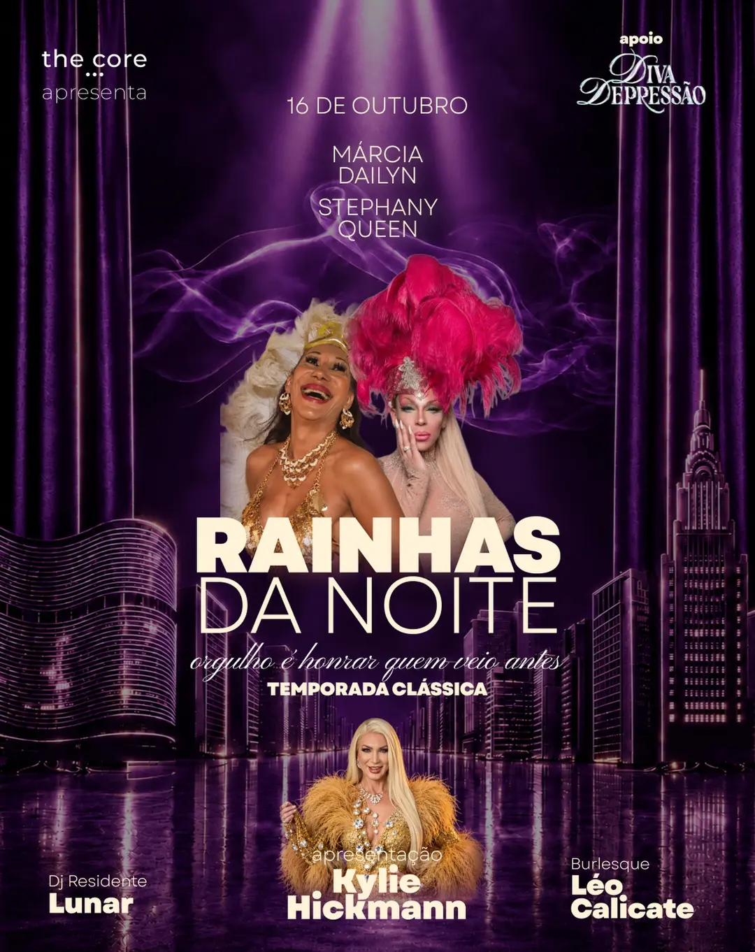 Flyer de Lunar, marciadailyn e queen_oficial