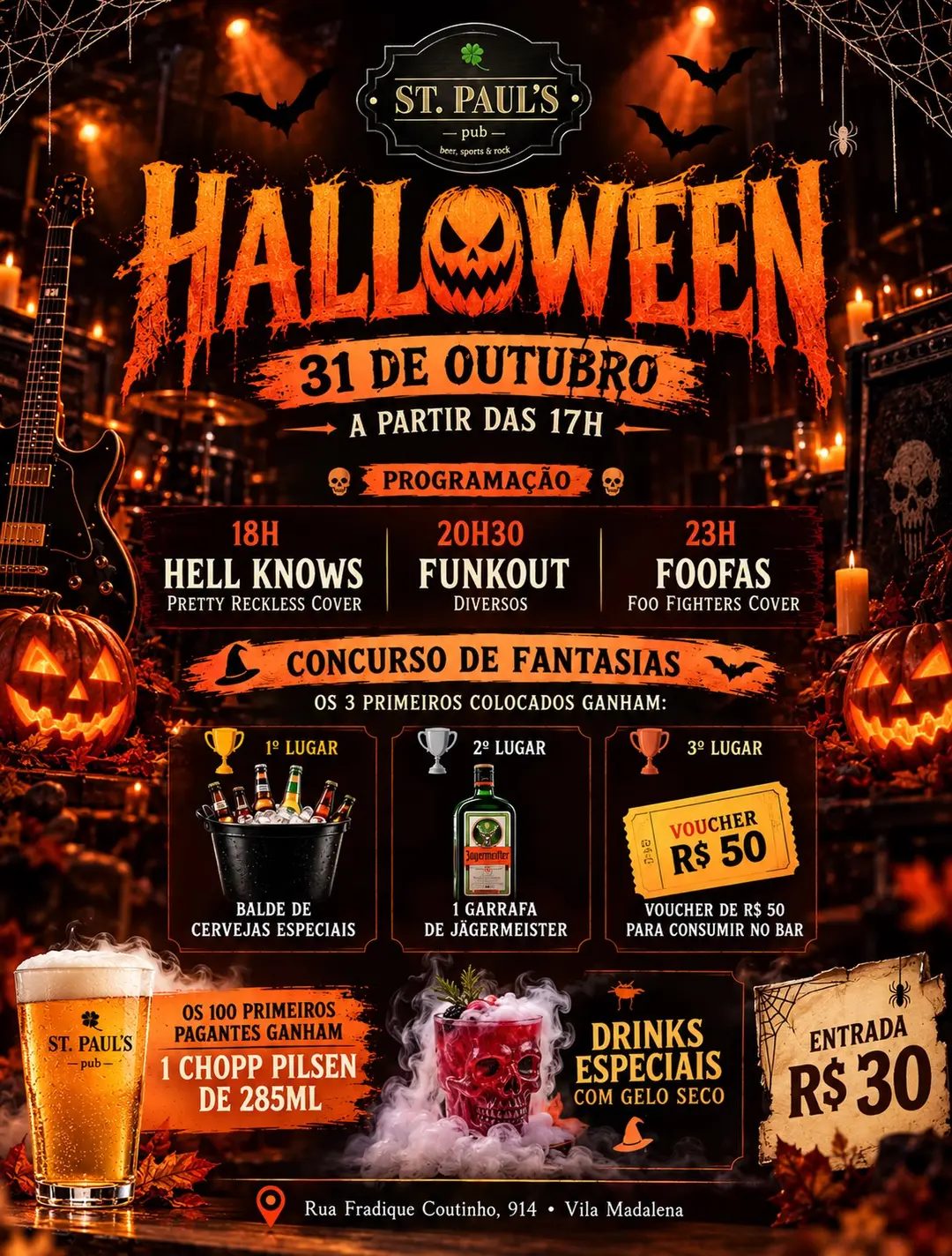 Flyer de Hell Knows, Funkout e FOOFAS