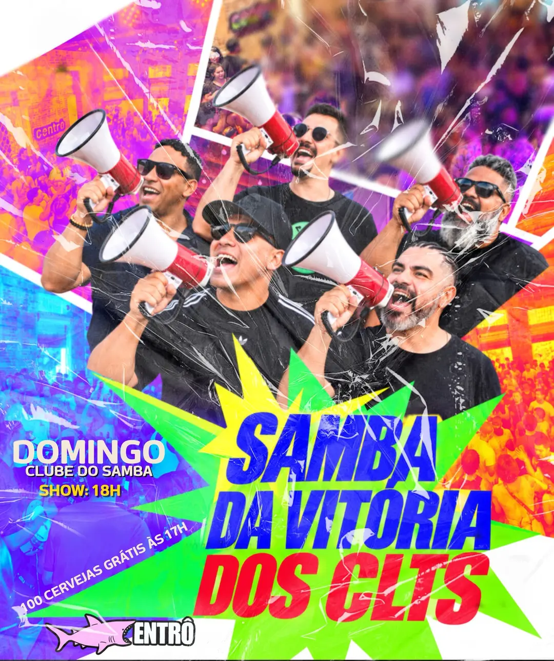 Flyer de Clube do Samba de Mesa