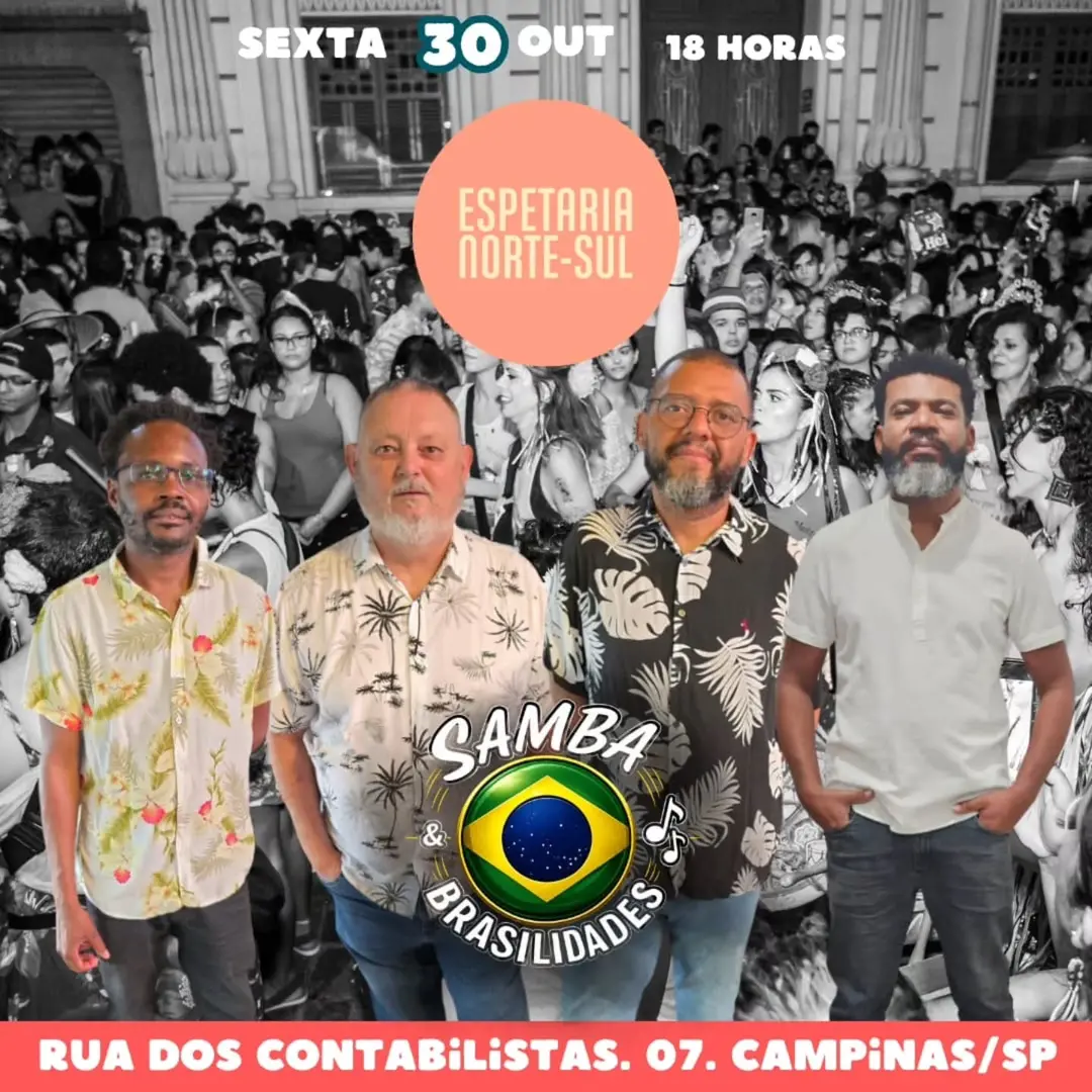 Flyer de Projeto Samba & Brasilidades