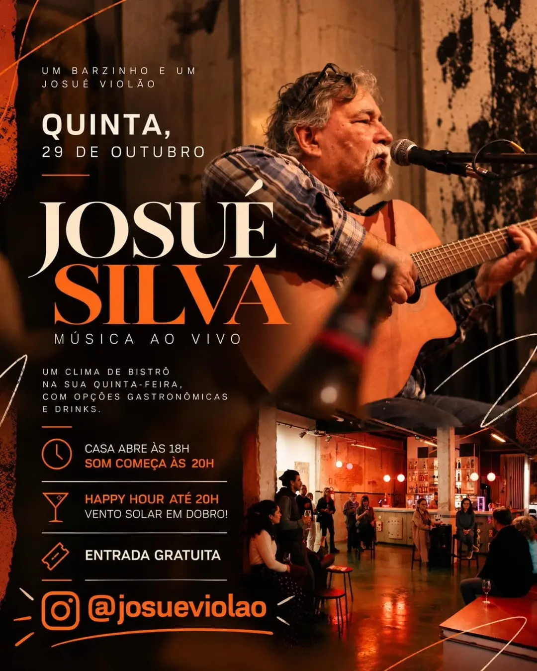 Flyer de Josué Violão