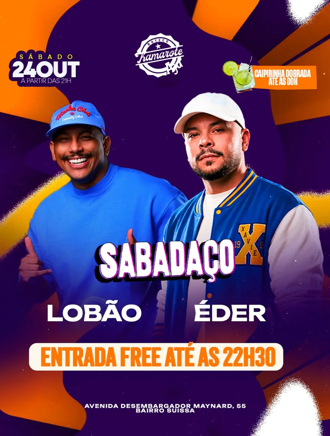 Flyer de Lobão e ÉDER MALANCONI