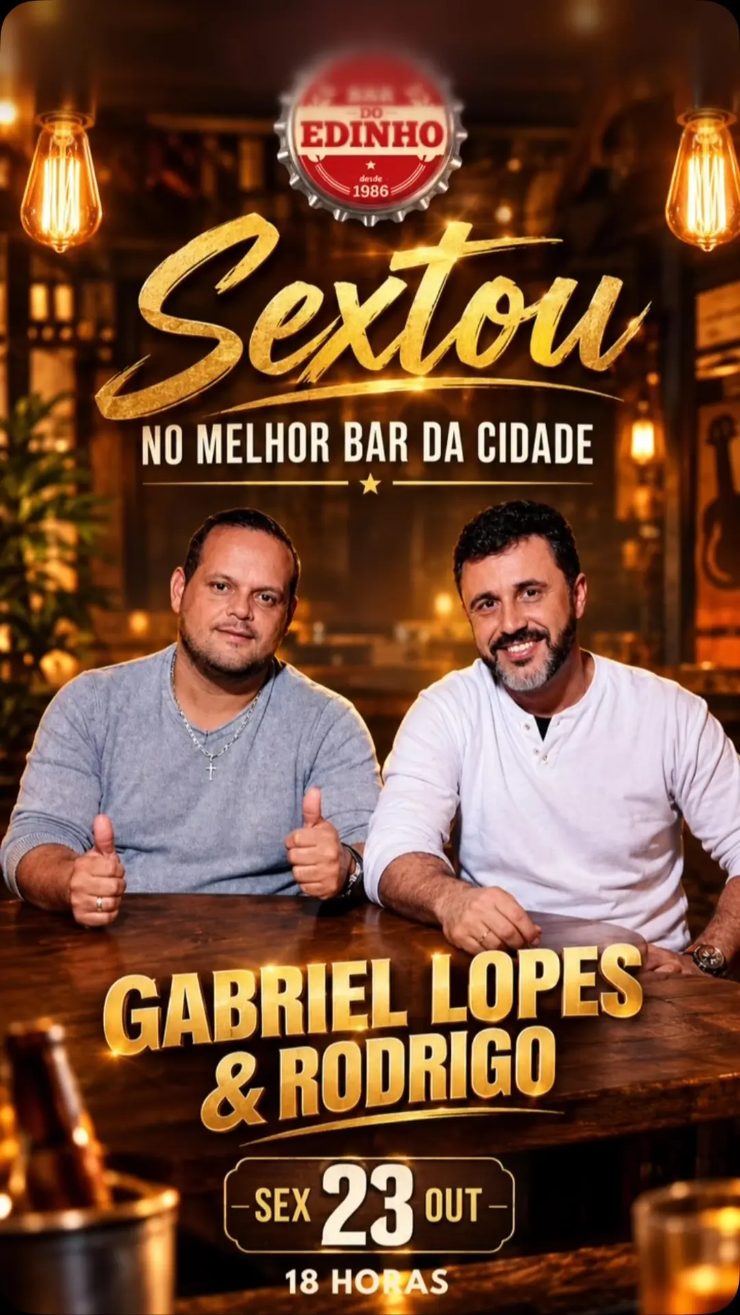 Flyer de Gabriel Lopes & Rodrigo