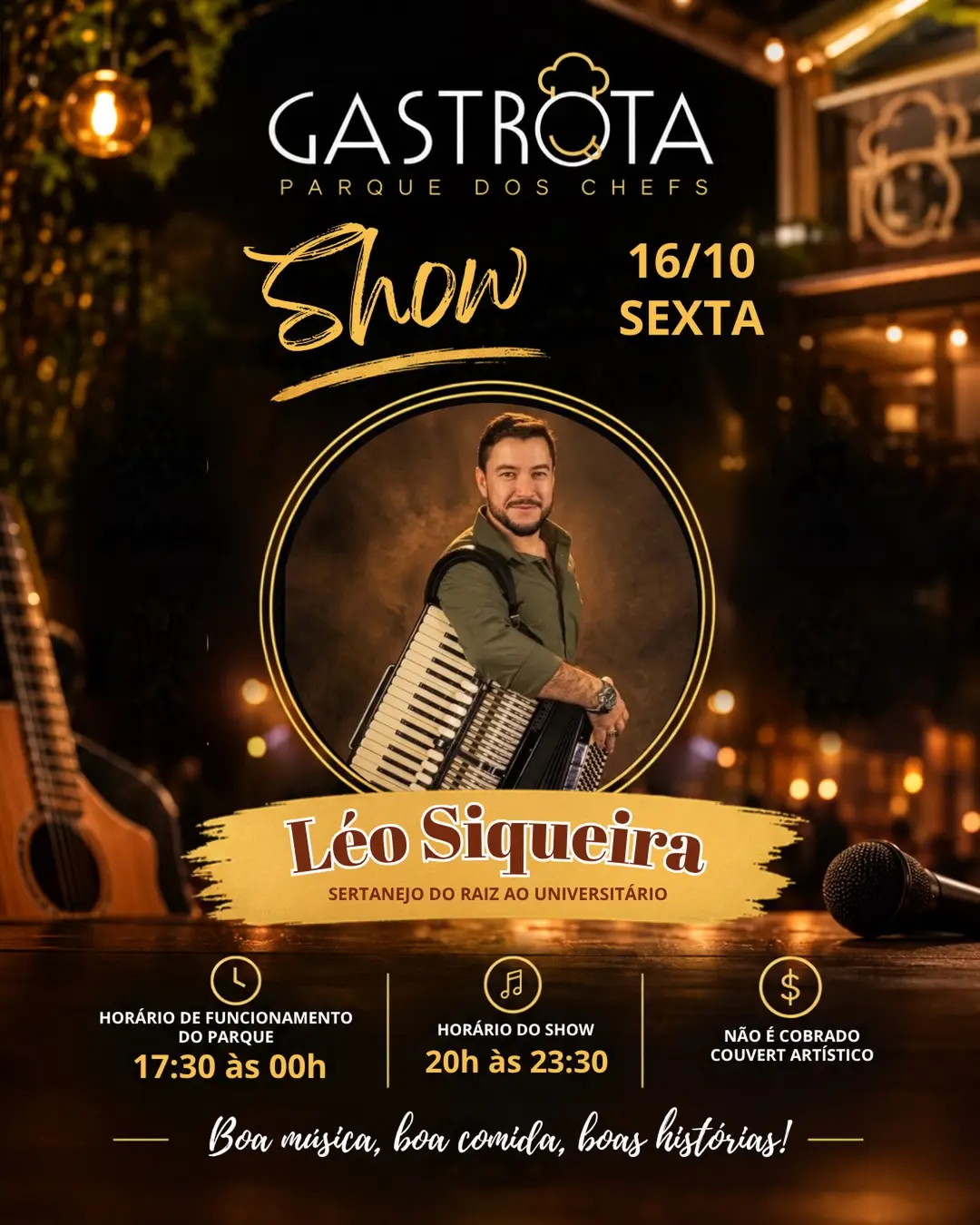 Flyer de Léo Siqueira