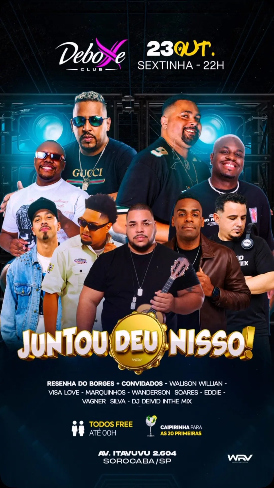 Flyer de Walison Willian, Eddie e mais 5 artistas