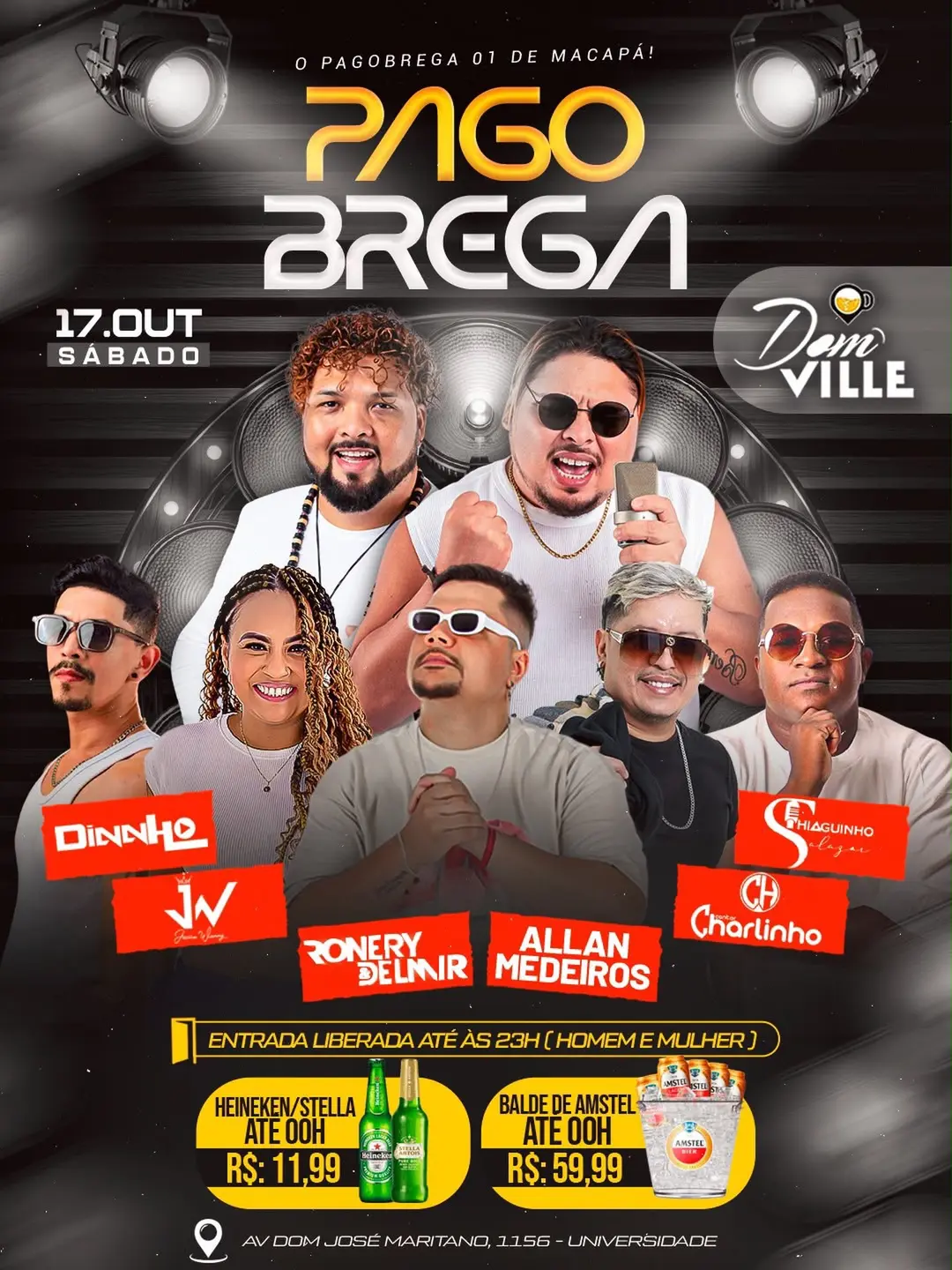 Flyer de RONERY & DELMIR, Allan Medeiros e mais 4 artistas