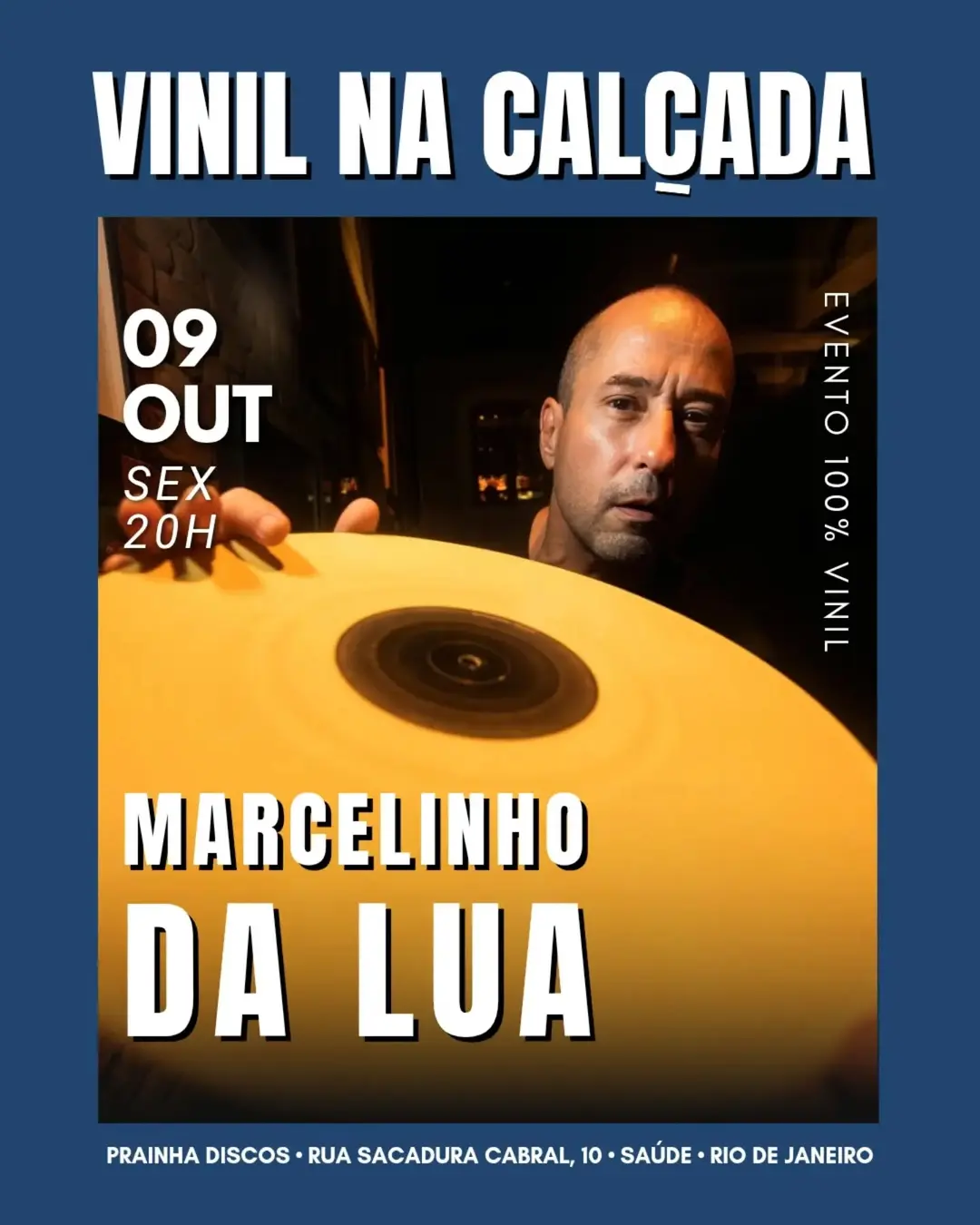 Flyer de Daniel Cairoli, DJ da Lua e Os Bambas