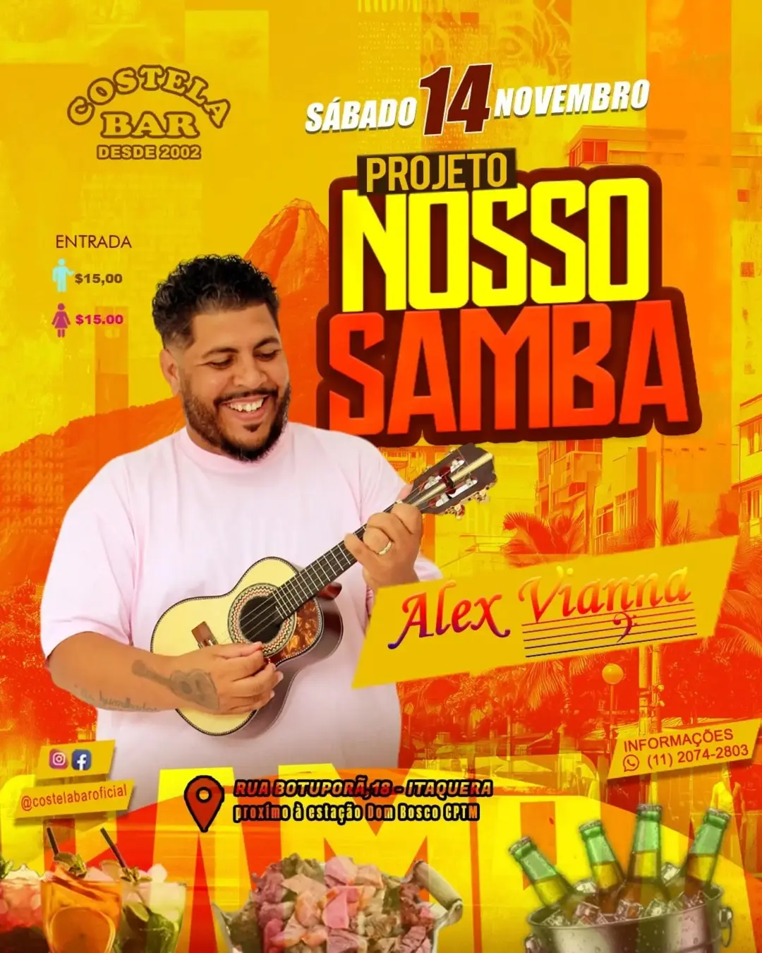 Flyer de Alex Vianna