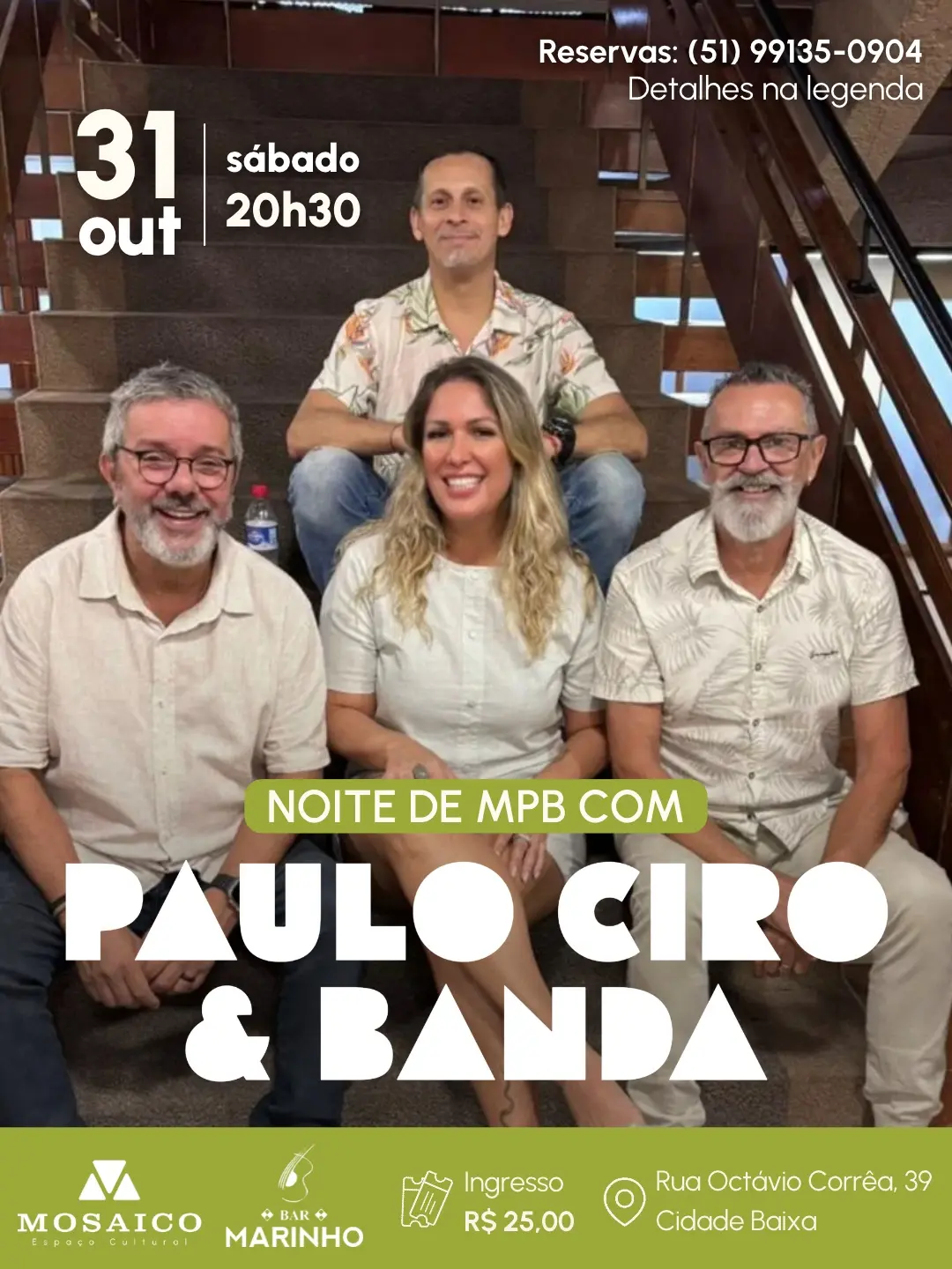 Flyer de Paulo Ciro & Banda