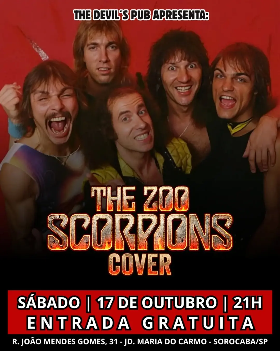 Flyer de The Zoo - Scorpions Cover