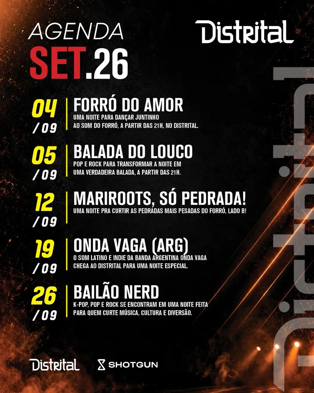 Flyer de Bailão Nerd e DJ oeduardodemoraes