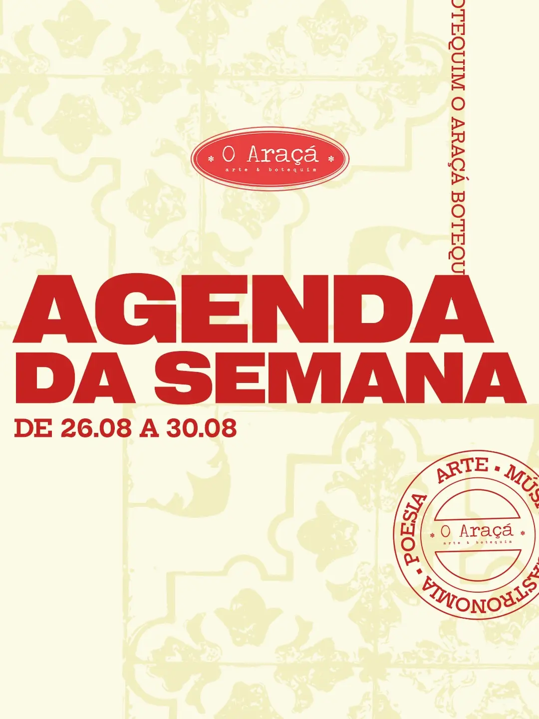 Flyer de Forró Bembão e Professor Bidu
