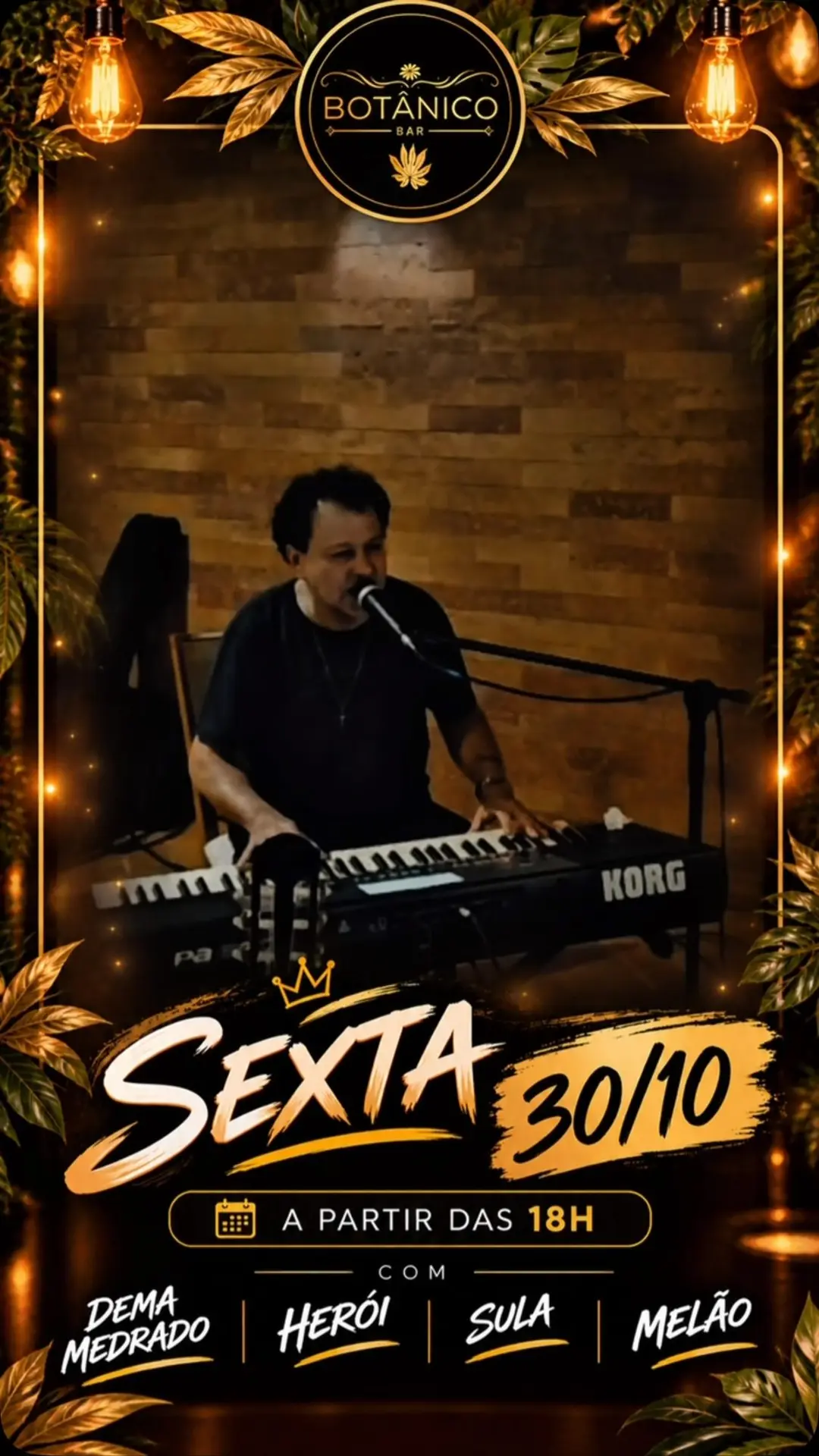 Flyer de Dema Medrado, Herói, Sula e Melão