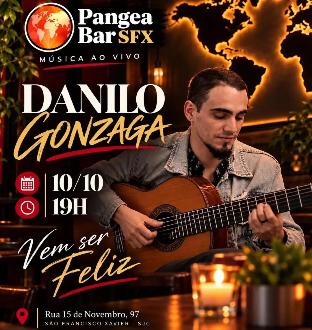 Flyer de Danilo Gonzaga Moura