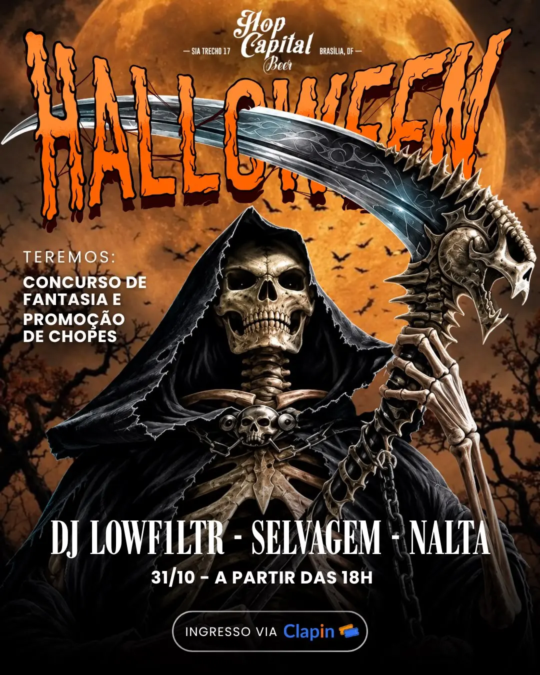 Flyer de N'Alta, DJ Lowf1ltr e Selvagem
