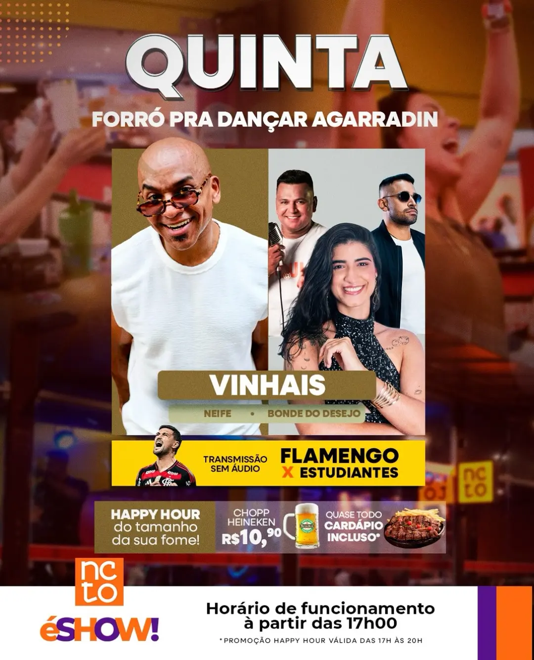 Flyer de Neife e Bonde do Desejo