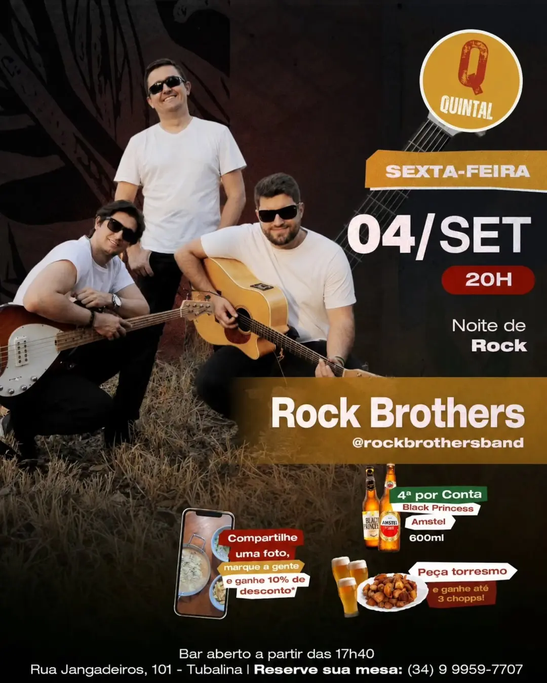 Flyer de Rock Brothers Band