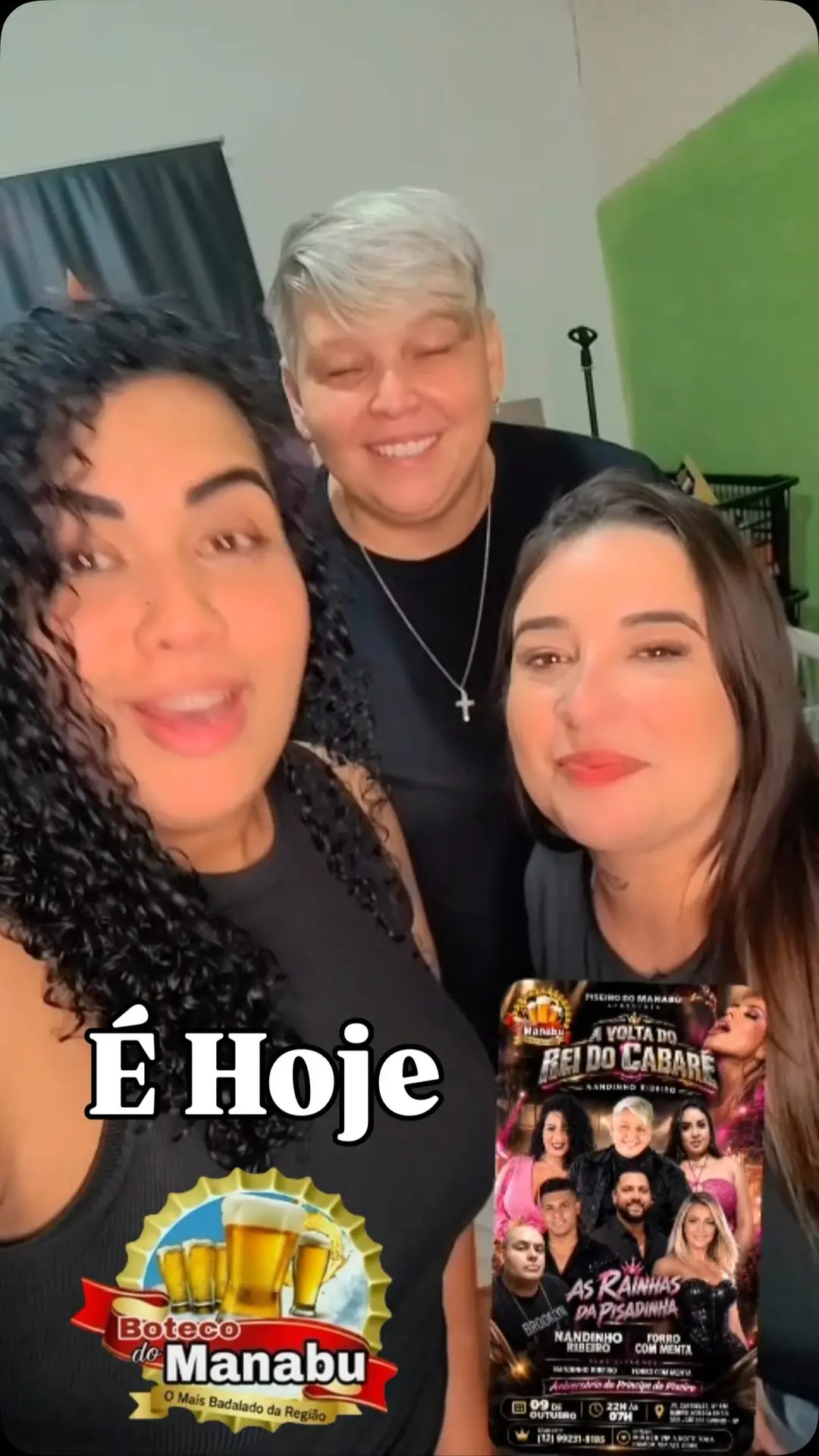 Flyer de As Rainhas da Pisadinha e Giselly Cantora