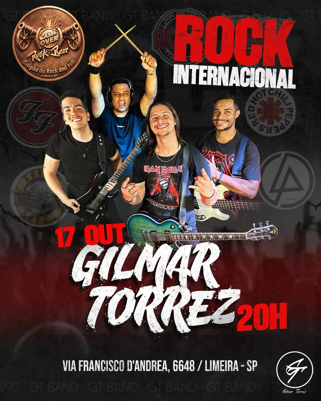 Flyer de Gilmar Torrez e GT Band