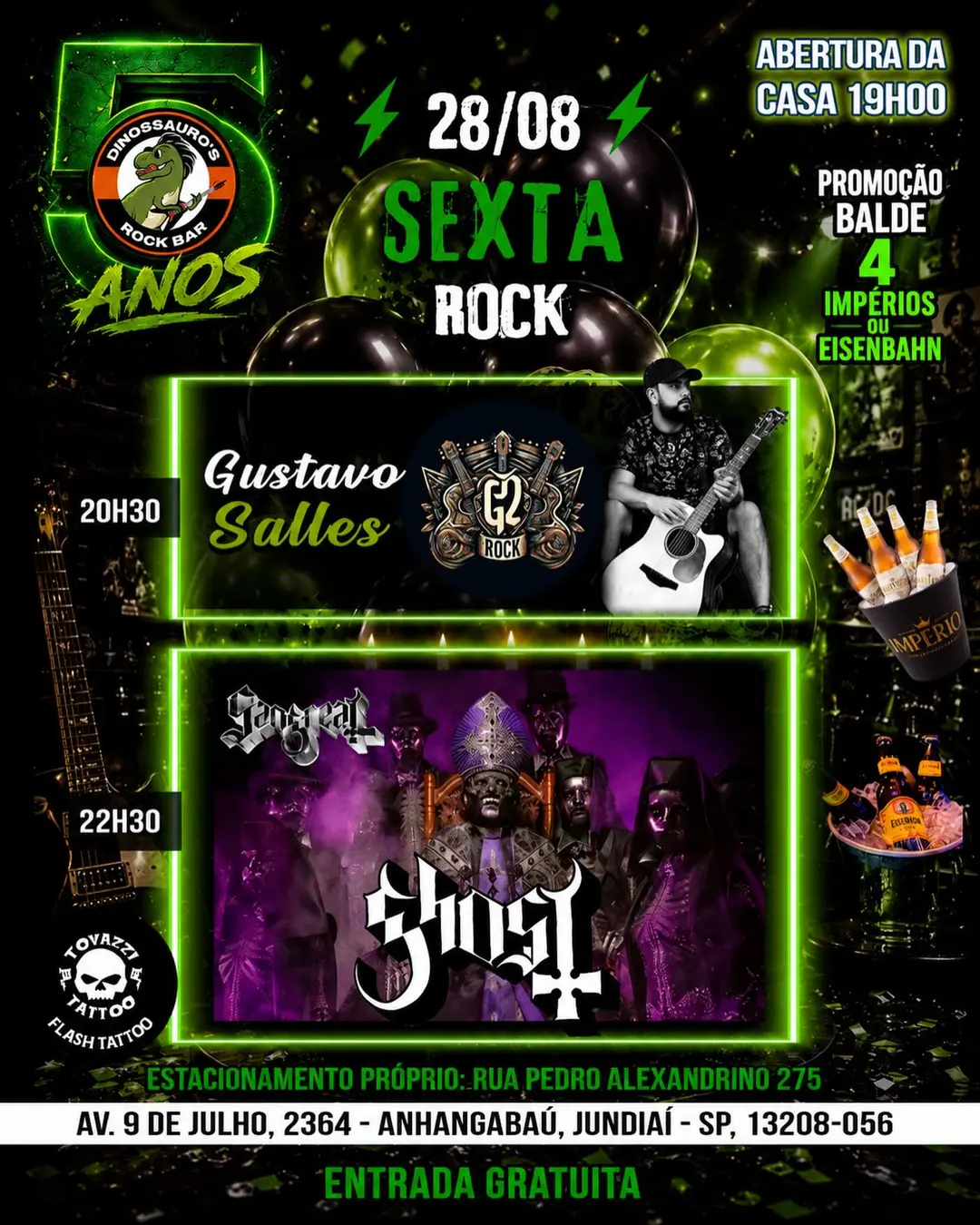 Flyer de Gustavo Salles