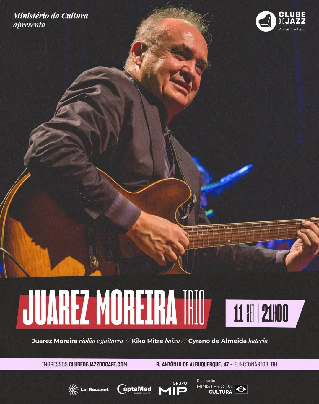 Flyer de Juarez Moreira
