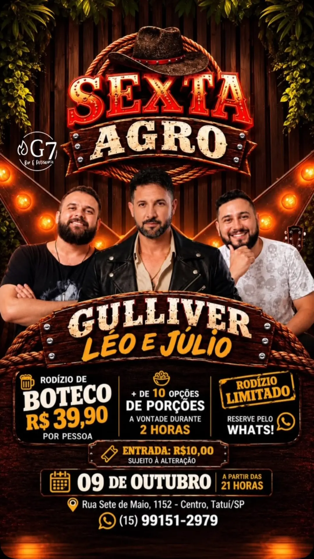 Flyer de Lleon, Gulliver e Julio!