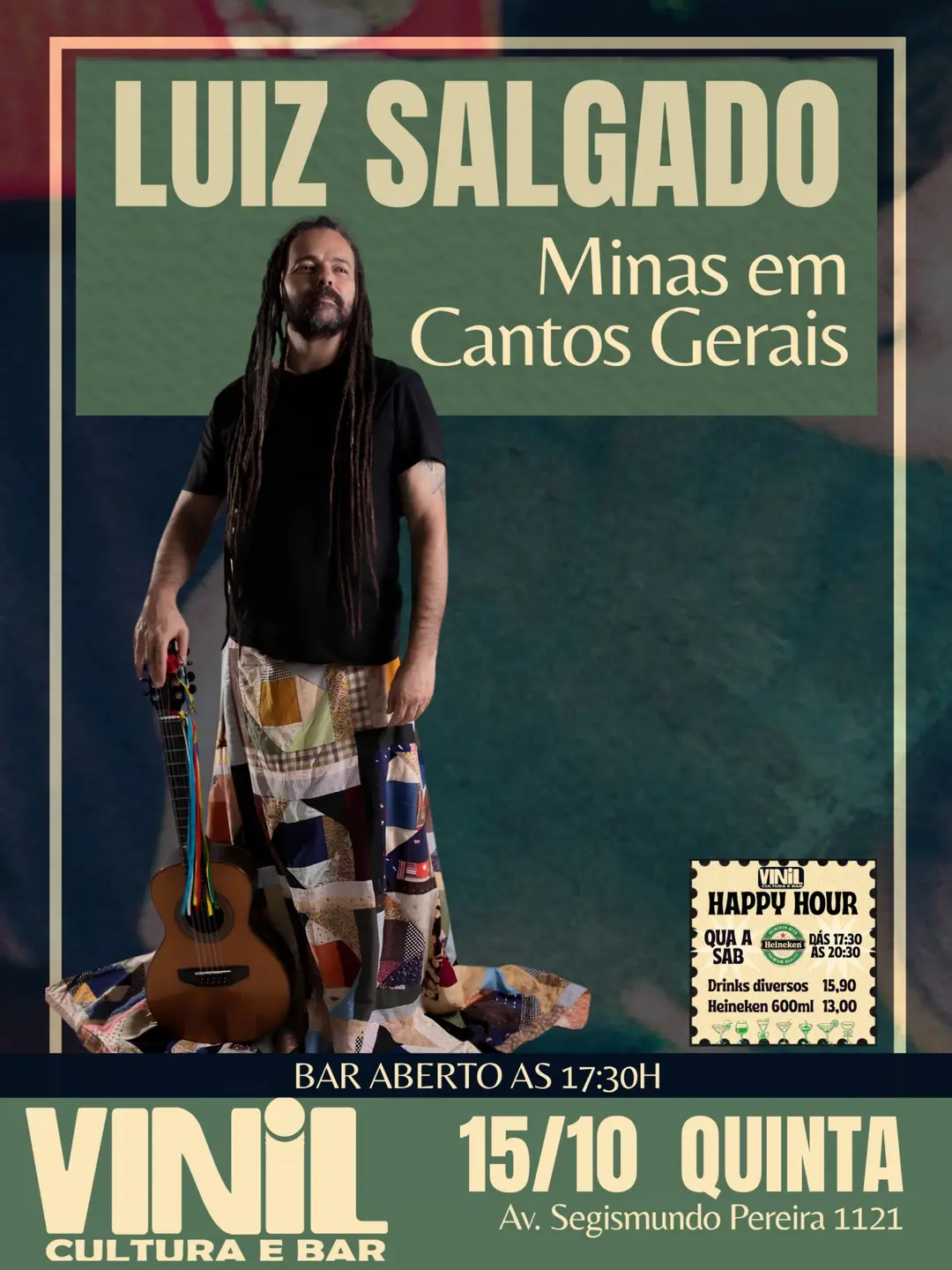 Flyer de Luiz Salgado e Luiz Salgado - Minas em Cantos Gerais