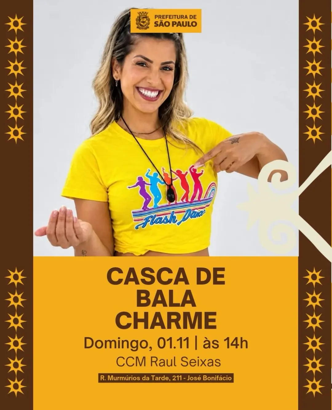 Flyer de Claudinha